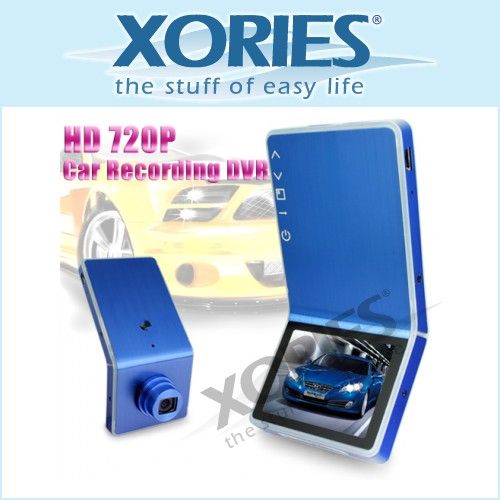 Mini Car Cam DVR Camcorder With HD 720P 120° Wide Angle Lens 2.4 LCD 