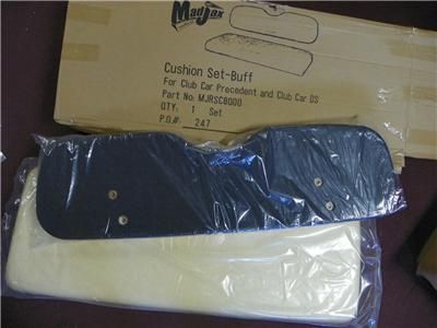 CLUB CAR GOLF CART REAR SEAT REPLACEMENT BUFF CUSHIONS #8000B  