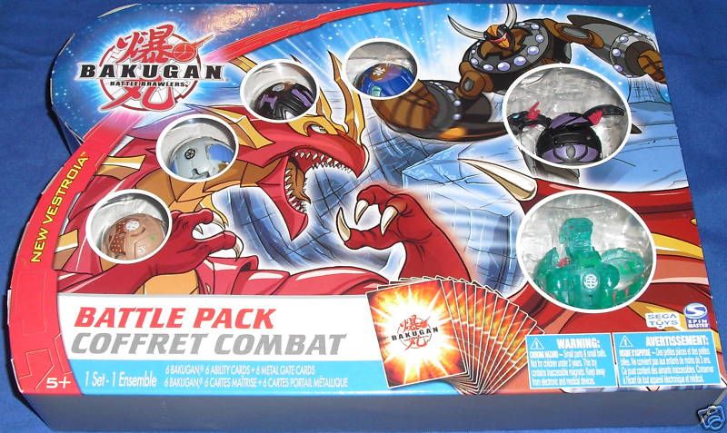 Bakugan Battle Brawlers Pack New Vestroia 18 pc   NEW  