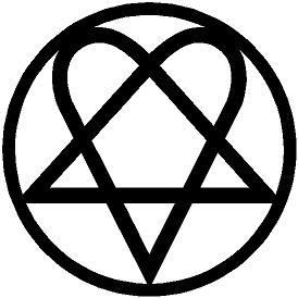 HIM Bam Margera Heartagram Vinyl Decal Sticker Skate  