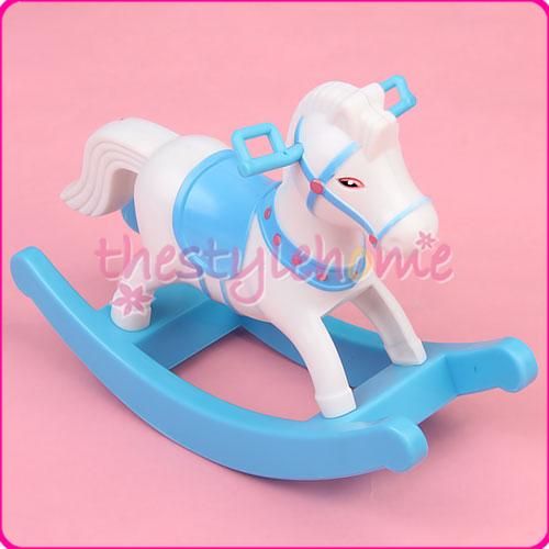 Doll Accessories Rocking Horse For Barbies Kelly Blue  