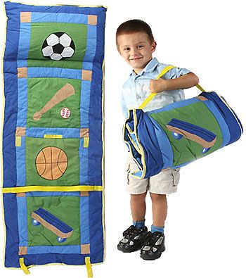 Sports SLEEPING SLUMBER BAG Soccer Baseball Boy Bedding  