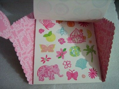 LILLY PULITZER Stickers & Labels book gift decor papers BEES KNEES NIP 