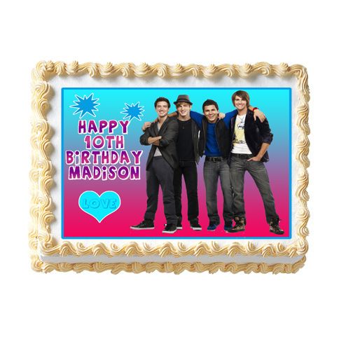 BIG TIME RUSH Edible Cake Image Party Decoration Custom  