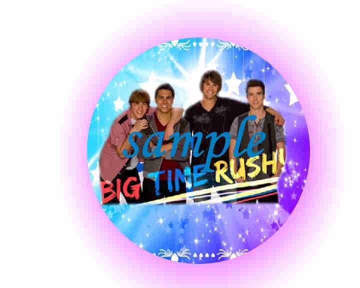 BIG TIME RUSH CUPCAKES EDIBLE CAKE TOPPER YOU CHOOSE  