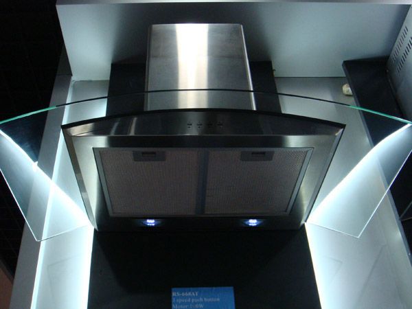   36 STAINLESS STEEL GLASS KITCHEN RANGE HOOD 753182447483  