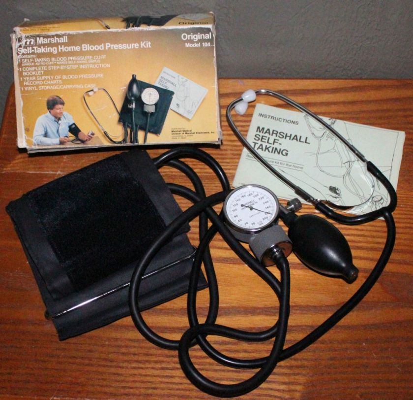 Marshall Blood Pressure Monitoring Kit Stethoscope Sphygmomanome Set 