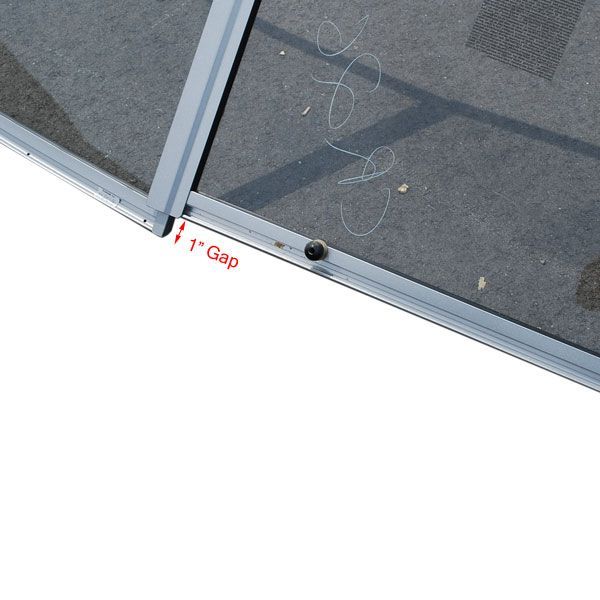 CRESTLINER ALUM 3 PC 85IN CLEAR GLASS BOAT WINDSHIELD  