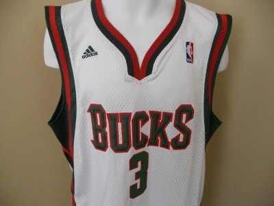  Brandon Jennings MILWAUKEE BUCKS SMALL S Adidas Swingman Sewn Jersey 