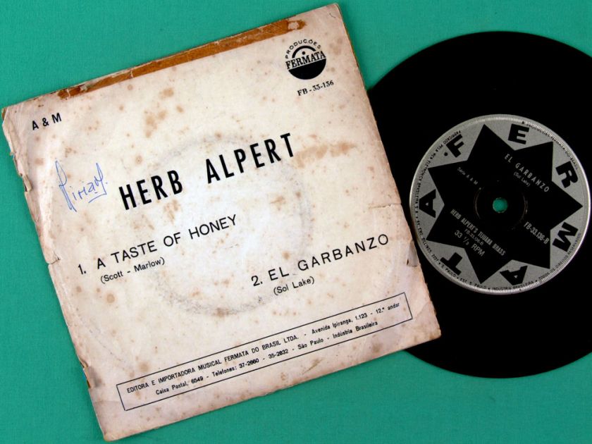 HERB ALPERT A TASTE OF HONEY EL GARBANZO JAZZ BRAZIL  