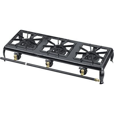 STOVE / HOT PLATE Propane   Three Burner   Cast Iron  