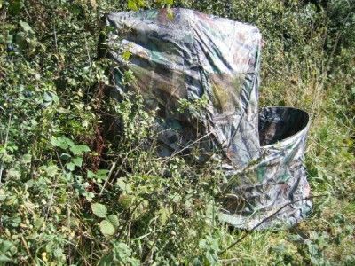 CAMO POP UP HUNTING HIDE TENT CHAIR BLIND SHOOTING NEW  