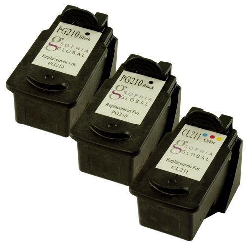 Multi Pk Ink Cartridge for Canon PG 210 CL 211 PIXMA ip2700 MP240 