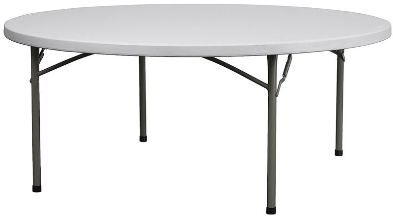 Lot of 10 6ft Round Banquet Catering Folding Tables  