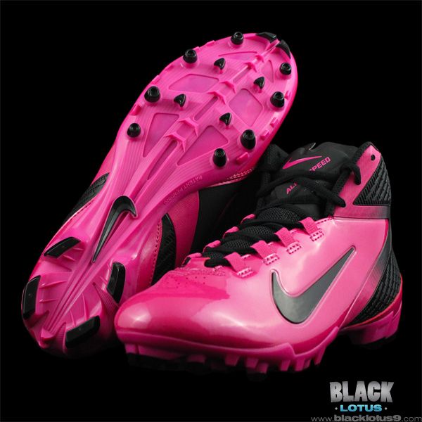   Air ALPHA SPEED TD 3/4 Football Soccer Cleats Shoes PINK BREAST CANCER