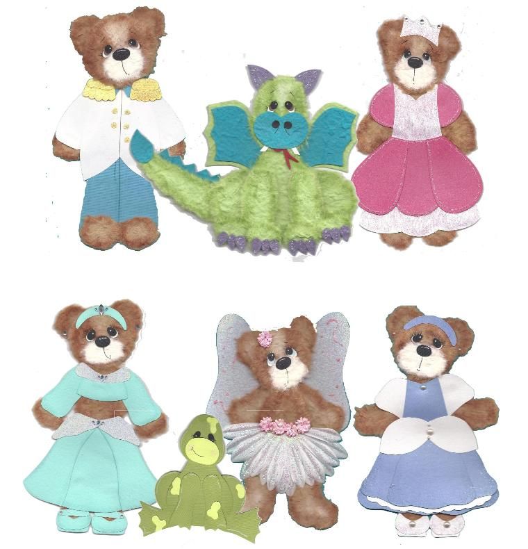 Ultimate Tear Bear & Paper Piecing Patterns SVG, KNK, WPC Cutting 