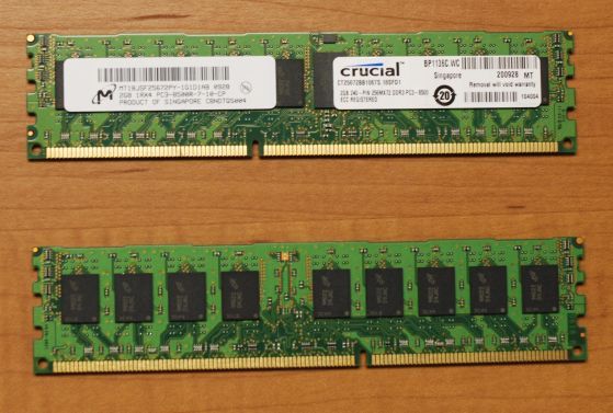 Crucial Micron 2GB PC3 8500R ECC Registered DDR3 CT25672BB1067S 