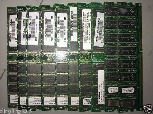 Lot 10 Mixed 512MB DDR PC2700 333MHz NON ECC Memory  