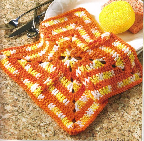 CROCHET PATTERNS Potholders Dishrag Dishcloth Towel Rag  