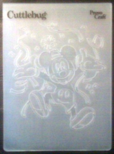 Cuttlebug LARGE Embossing Folder MICKEY MOUSE BIRTHDAY  