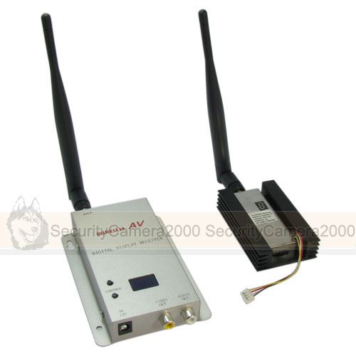 Wireless 0.9GHz 1500mw 4CH Video Audio Transmitter Receiver with Fan