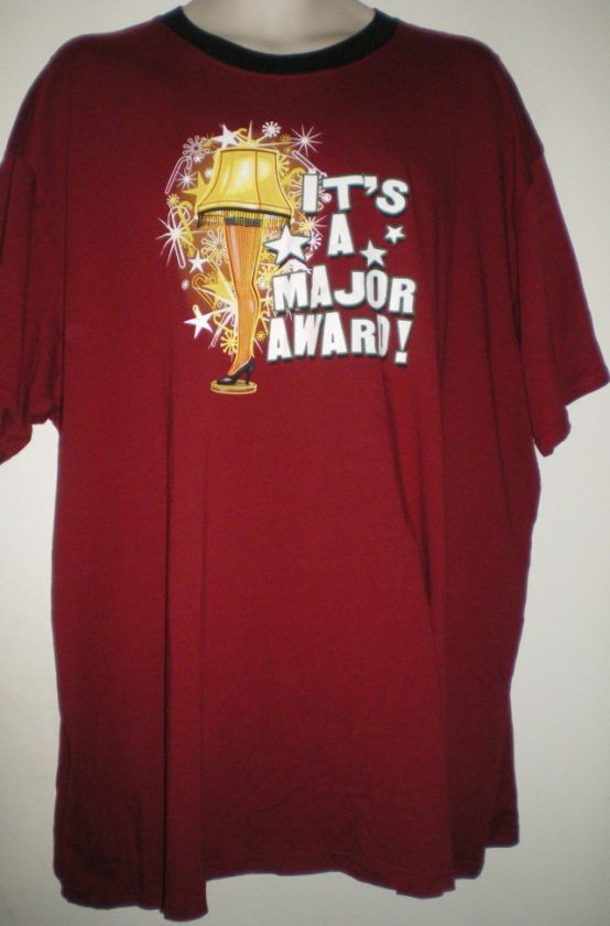   ITS A MAJOR AWARD Leg Lamp SLEEP SHIRT XXL Movie Sleepshirt  