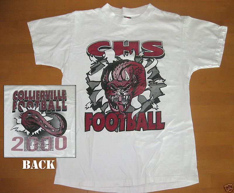 COLLIERVILLE HIGH SCHOOL medium Tshirt football Dragons  