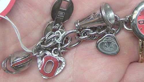 Ohio State Buckeyes Fossil Charm Bracelet Watch LI274  