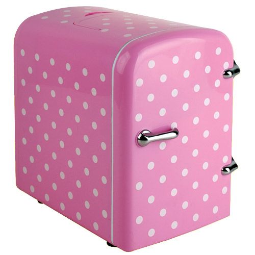   Cooler/Warmer Small Refrigerator/Fridge 4L Pink For Office Car  