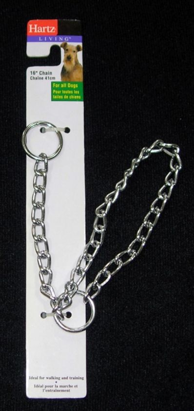 New HARTZ Metal Choke Chain Dog Puppy Training Collar  