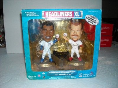 Baseball Headliners XL Sammy Sosa Mark Mcgwire NIB  