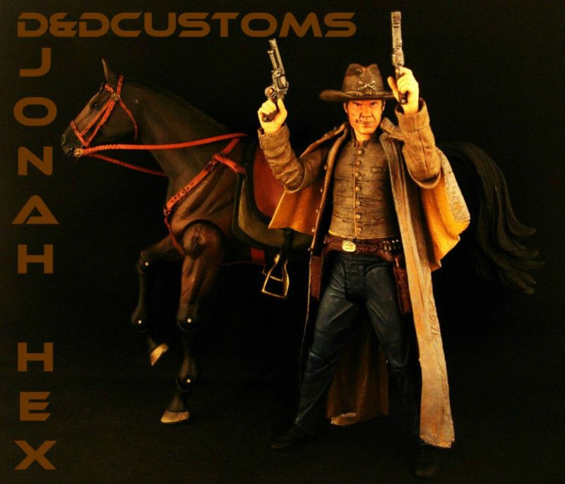 CUSTOM MARVEL LEGENDS DC JONAH HEX COWBOY ACTION FIGURE  