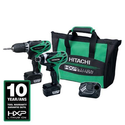 Hitachi KC10DFL 10.8/12V Peak HXP 2 Piece Combo Kit  