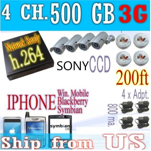 channel home Cctv Security Cameras Dvr System 20LCD.  