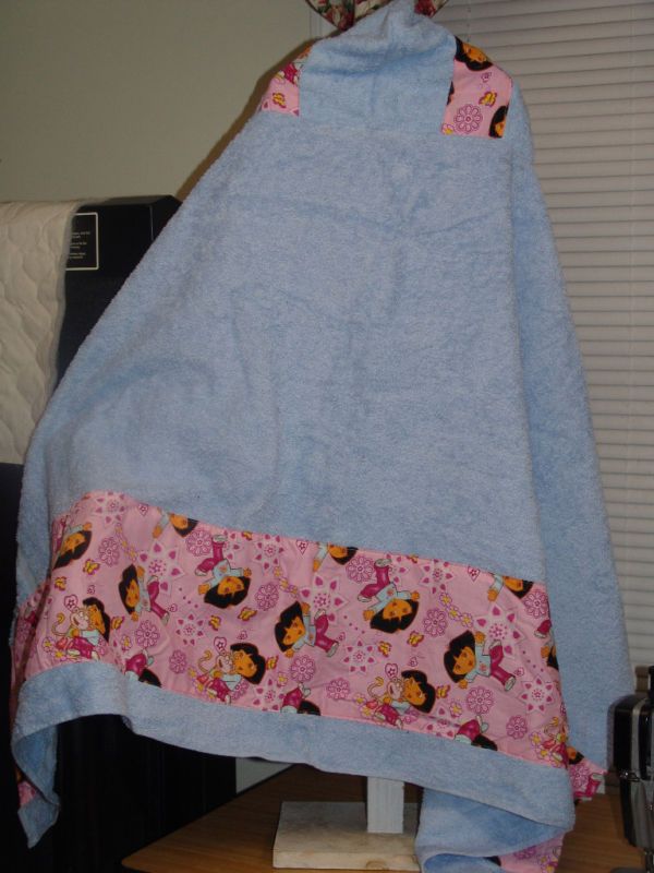 Girls Dora Personalized Hooded Towel Custom boutique  