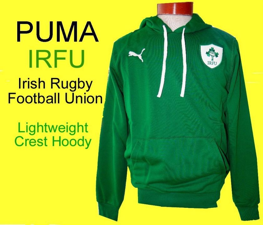 PUMA Ligtweight IRISH RUGBY FOOTBALL HOODY Sweatshirt M  