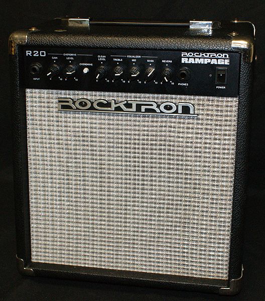  rampage r20 guitar amplifier description 20 watts treble middle bass 