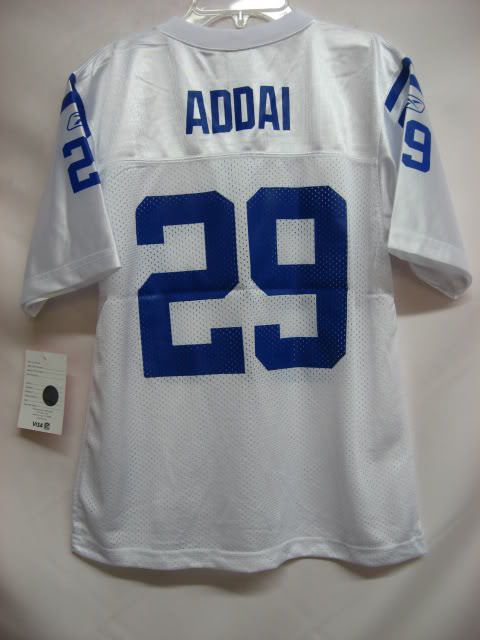 Colts NFL Kids Jersey Joseph Addai WHT Kids 7  