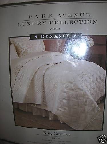 King Coverlet Park Avenue Luxury Dynasty Tan MSRP $120  