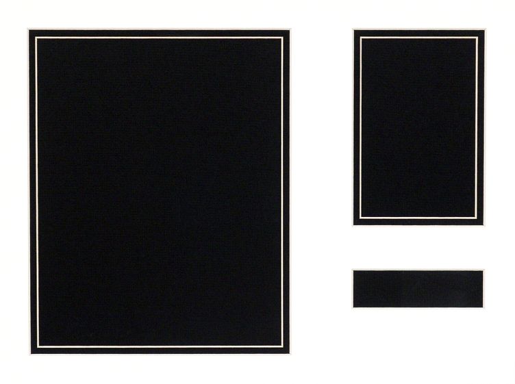 Lot of Six Custom Cut 12x16 Double Mats for Framing  