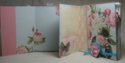   AFFIRMATION shabby chic journal paper bag scrapbook album journal