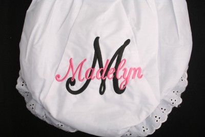 Personalized Monogrammed Diaper Cover Bloomer BRDL  