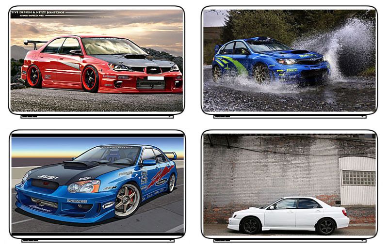 Cars Subaru WRX Laptop Netbook Skin Decal Cover Sticker  