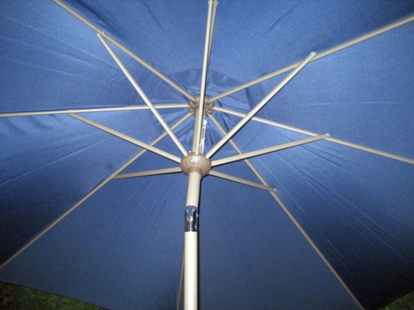 FT.MARKET PATIO UMBRELLA DELUXE CRANK TILT NAVY BLUE  