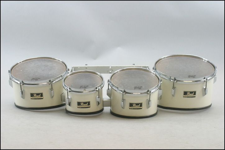 Pearl Multi Tenor Quad Marching Drums (8, 10, 12, 13) NO CARRIER 