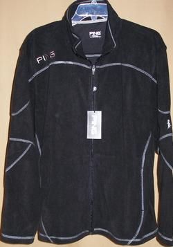 PING Long Sleeve Full Zip Microfleece Jacket Lg(Black)  