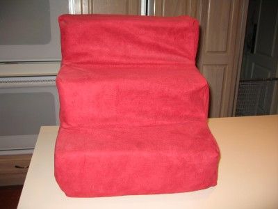 Dog Snoozer Pet Stairs Luxury in RED w/ 3 STEPS NEW  