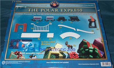 NEW Lionel Little Lines POLAR EXPRESS TRAIN SET #7 11296 w/ Remote 