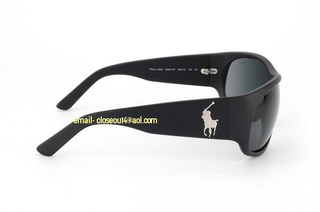 NEW POLO PLAYR RALPH LAUREN 4057 SUNGLASSES Matte BLACK  