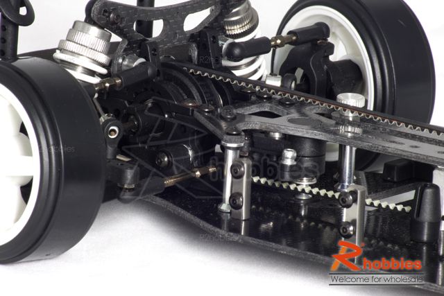 10 RC 4WD Carbon Fiber Chassis On Road BELT DRIVE Car  